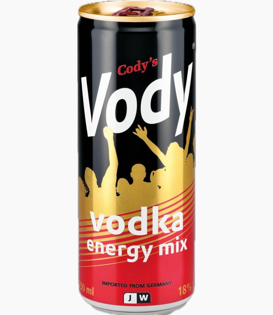 Vody - Vodka Énergie Mix 18% vol (250ml)